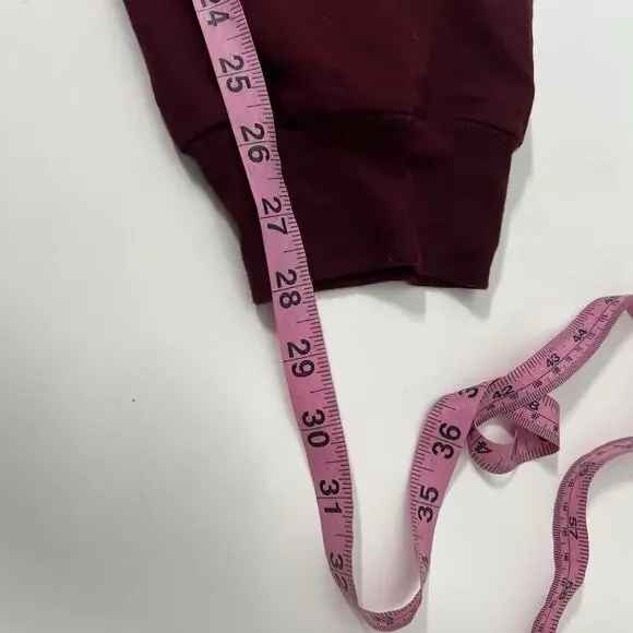 Figs Women's Drawstring Waist Zamora Jogger Scrub Pant Size Large Burgundy - Picture 14 of 14